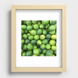 Pile of Limes Fresh Fruit Photograph Recessed Framed Print