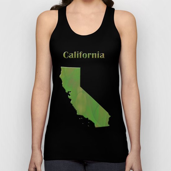 California Map Unisex Tank Top