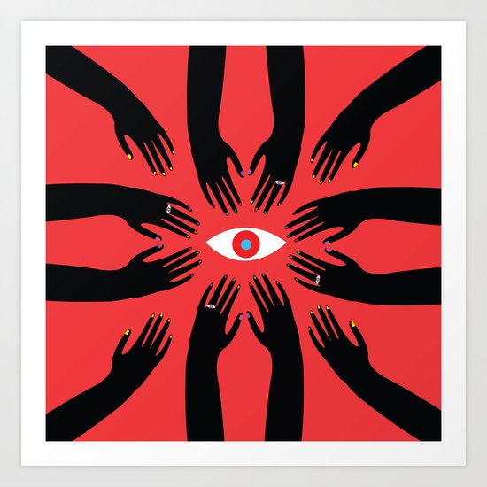 Guardian Hermanas Art Print
