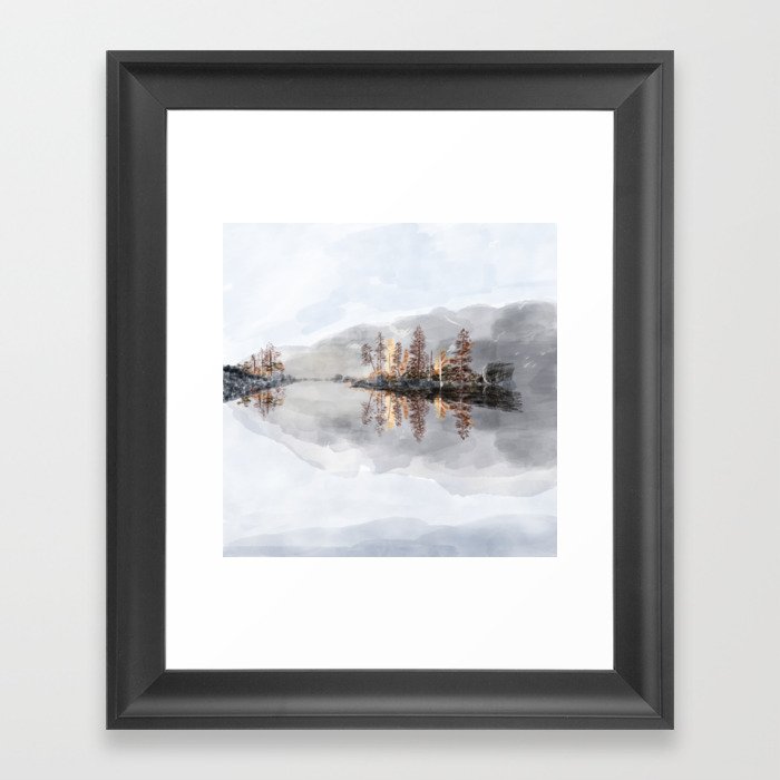 The Lake View Framed Art Print