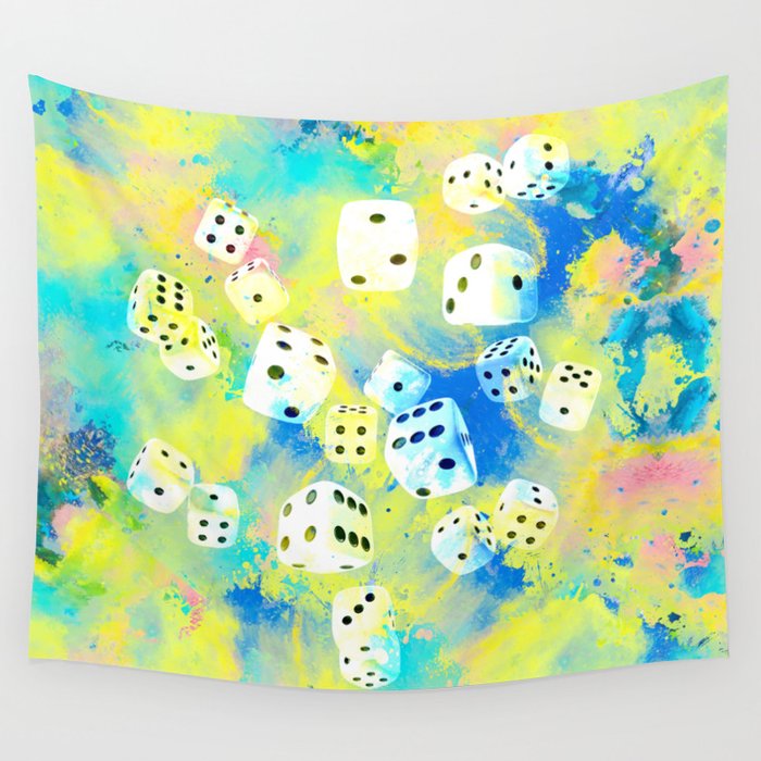 Abstract Dice Digital Art Wall Tapestry by Creativemotions Society6
