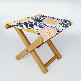 Annicks floral, modern pattern: matching to design for a happy life  Folding Stool