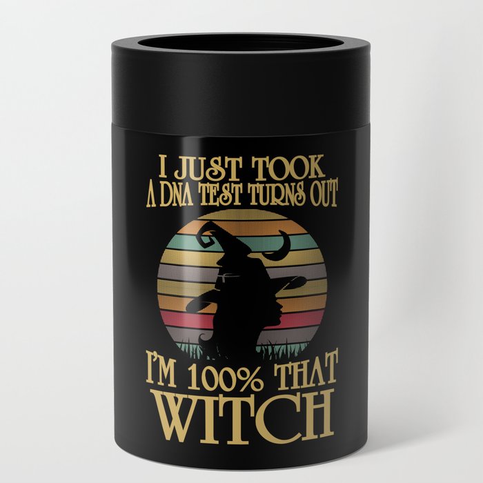 I'm 100% That Witch Retro Halloween Can Cooler