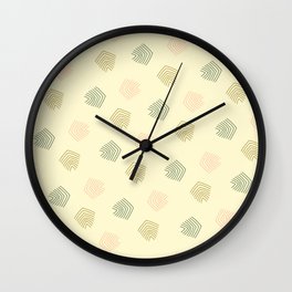 Modern Geo Palm - Art Print Wall Clock