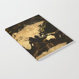 world map marble 5 Notebook