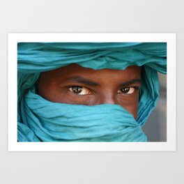 Tuareg eyes, Mali Art Print