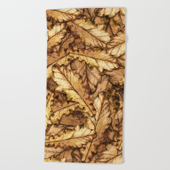 Autumn Leaves 01 Beach Towel