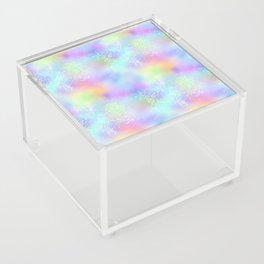 Pretty Holographic Glitter Rainbow Acrylic Box