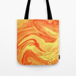 Orange Marble Cute Vibrant Design Tote Bag