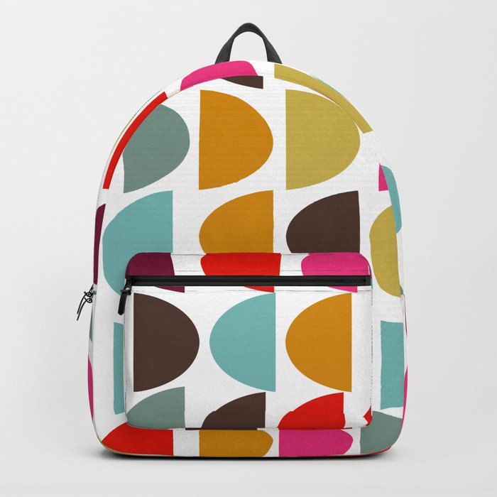 Colorful Geometric Shapes 31 | Earthy Brights Backpack