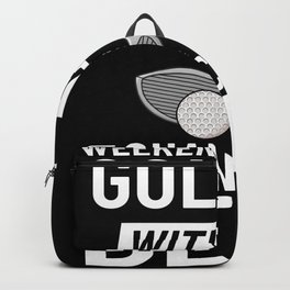 Golf Ball Golfing Player Golfer Training Beginner Backpack