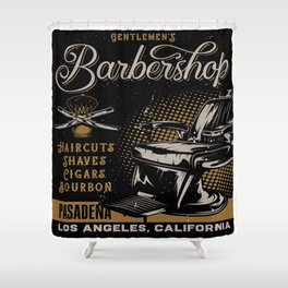 Gentlemen's Barber Shop LA Shower Curtain