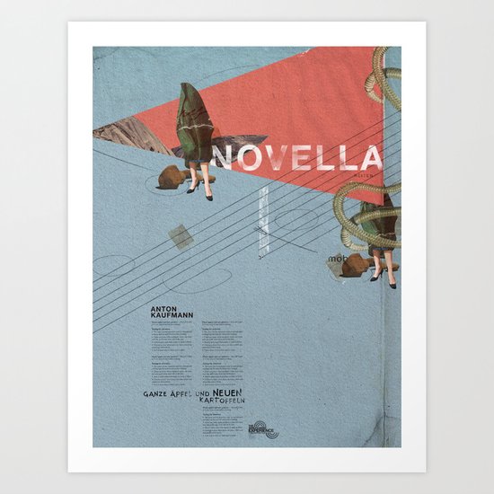 Novella- Mixed media Art Print