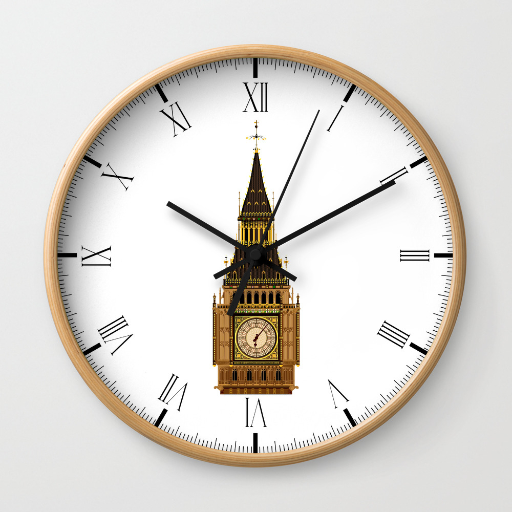 Big Ben Clock Face Wall Clock By Homestead Society6