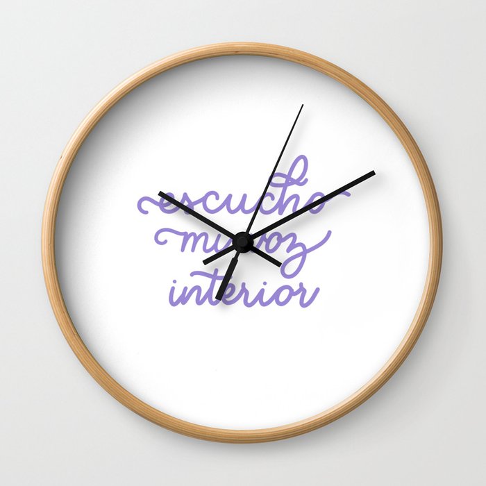 Escucho mi voz interior Wall Clock