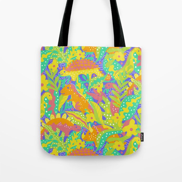 Optimistic Dinosaur Tote Bag