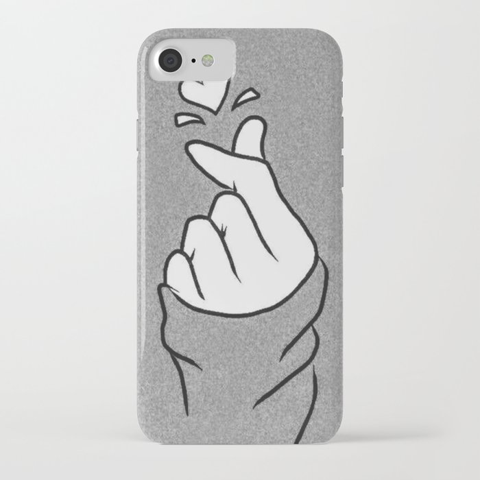 Hand with heart iPhone Case