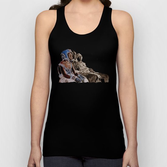 BRONX BOXING BOYS - sepia/blue version Unisex Tank Top