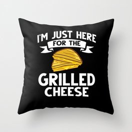Grilled Cheese Sandwich Maker Toaster Throw Pillow