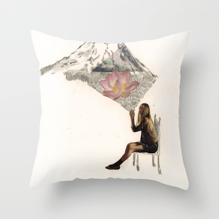 Imagination is more important than knowledge. Knowledge is limited. Throw Pillow