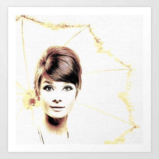 LOVELY AUDREY Art Print