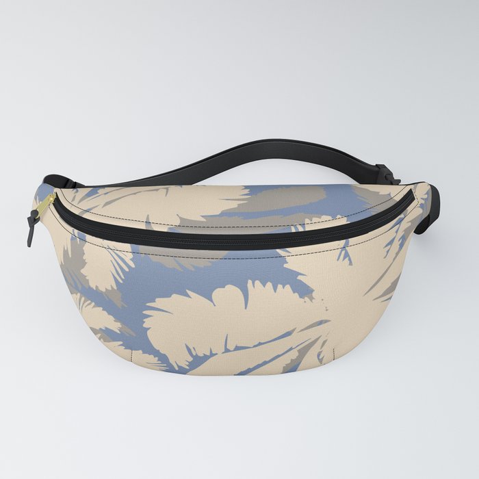 Palm Trees Blue Fanny Pack
