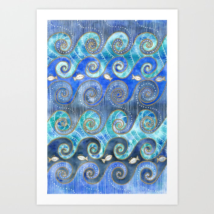 Waves Art Print