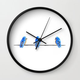 Three Birds Wall Clock