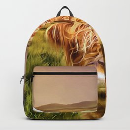 Highland Cow (Painting) Backpack