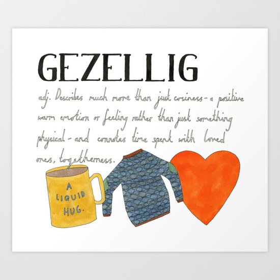 Gezellig Art Print