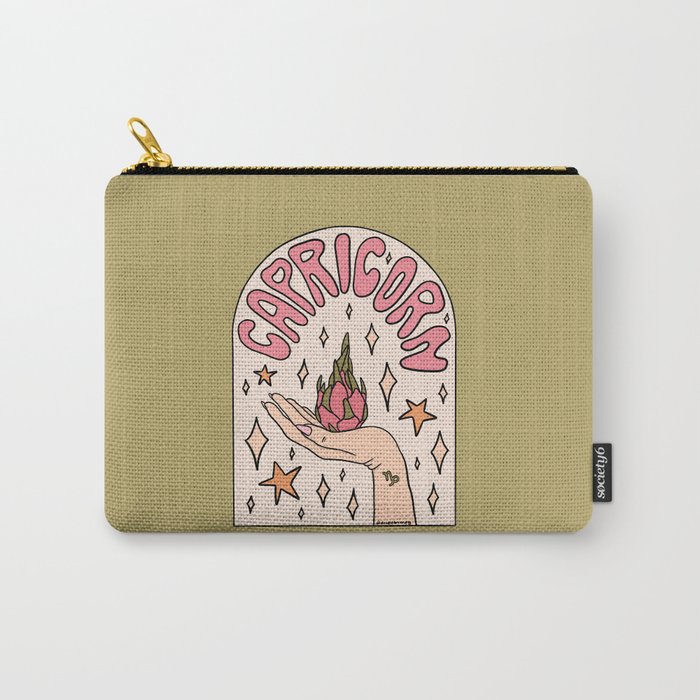 Capricorn Dragonfruit Carry-All Pouch