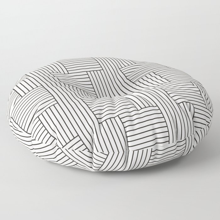 Cross Line Pattern Floor Pillow