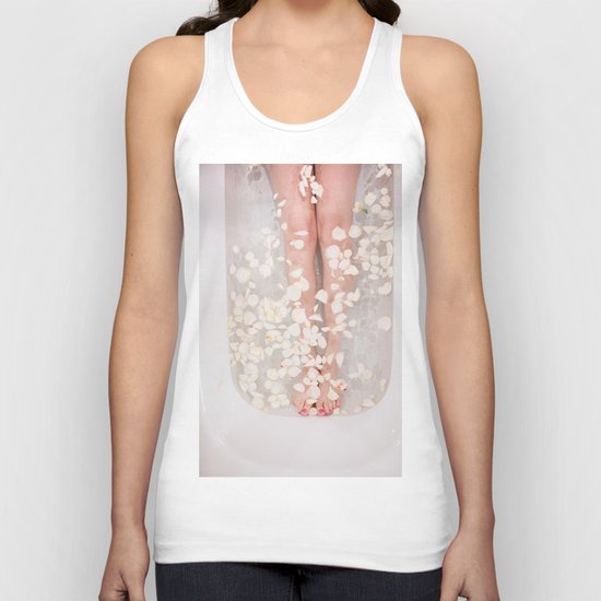 Floral bath Unisex Tank Top