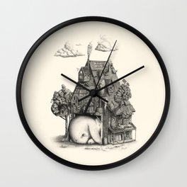 A House Just for Us Wall Clock