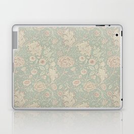 William Morris Vintage Double Bough Teal Rose Laptop Skin