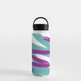 1980s Retro Abstract Pattern Water Bottle