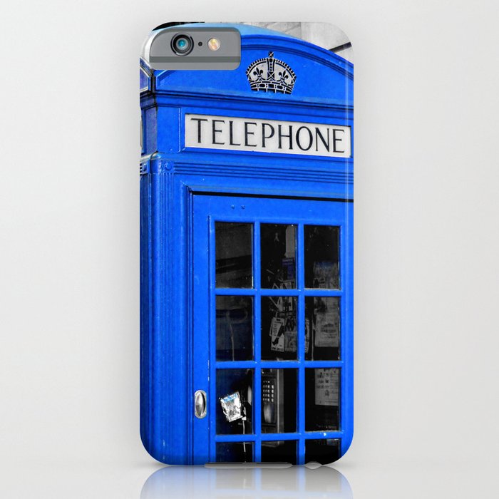 Red Booths Turned Tardis iPhone Case