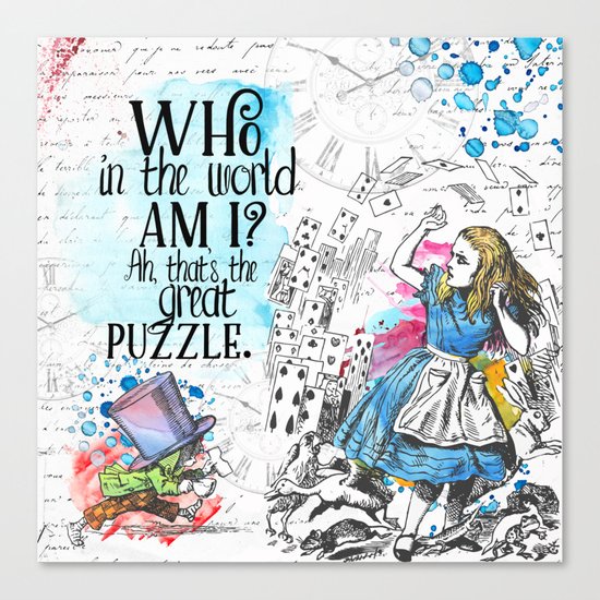 Who in the world am I? Canvas Print