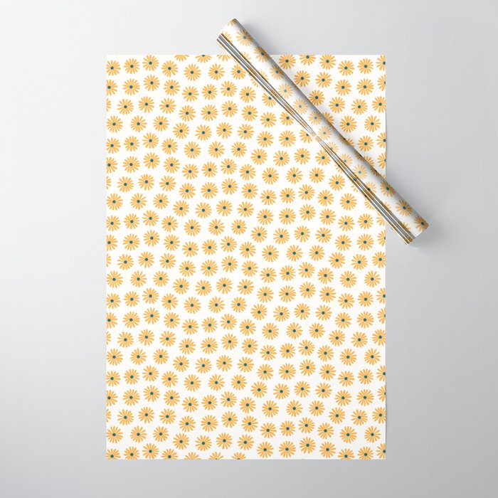 Daisy Yellow Wrapping Paper