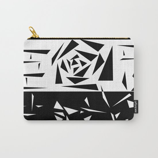Abstract rose. black and white . 1 Carry-All Pouch