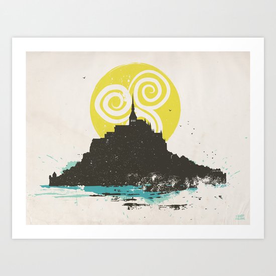 Le Mont Saint Michel (Saint Michael's Mount), Normandy, France Art Print