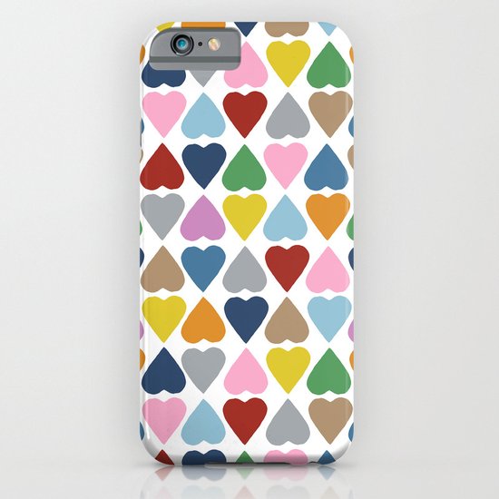 Diamond Hearts Repeat iPhone & iPod Case