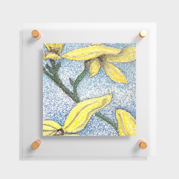 Forsythia Floating Acrylic Print