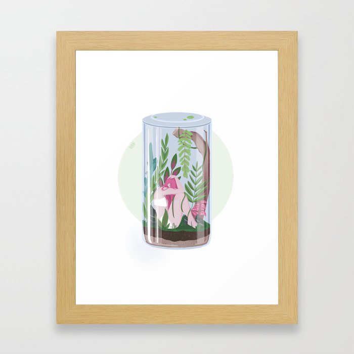 My body is a cage  Framed Art Print