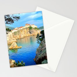 View of Dubrovnik Walls, Croatia Stationery Cards