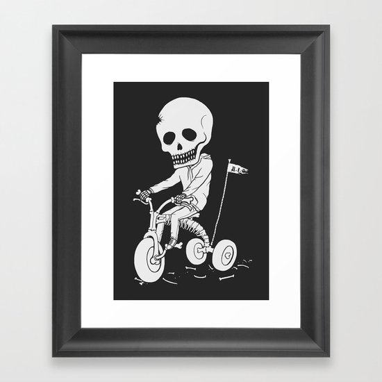 Death Kid Bone Ride Framed Art Print