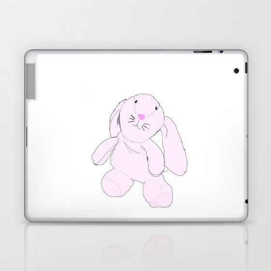 pink lovey rabbit Laptop & iPad Skin