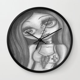 Big Eyed Nurse Wall Clock