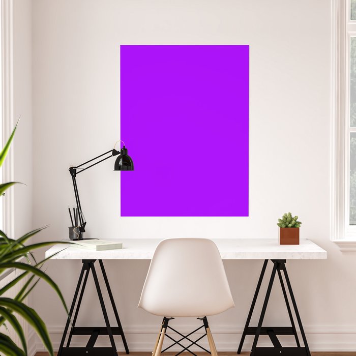 Modern neon purple trendy colors Poster