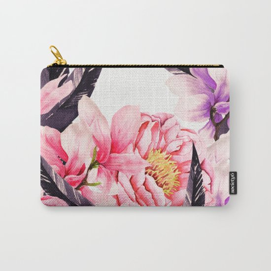 Floral Rise Carry-All Pouch